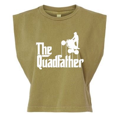 The Quadfather ATV Four Wheeler Quad Bike Gift Garment-Dyed Women's Muscle Tee