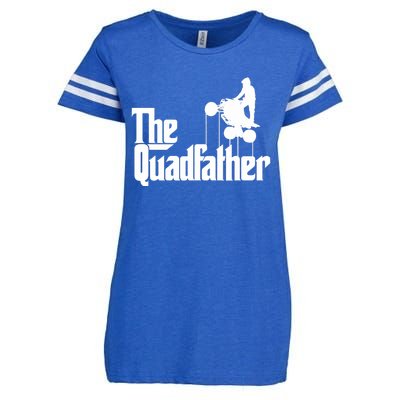 The Quadfather ATV Four Wheeler Quad Bike Gift Enza Ladies Jersey Football T-Shirt