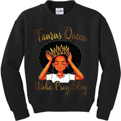 Taurus Queens Are Born In April 20 May 20 Gift Kids Sweatshirt