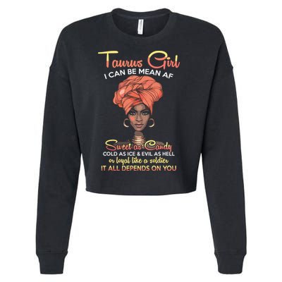 Taurus Queens Are Born In April 20 May 20 Gift Cropped Pullover Crew