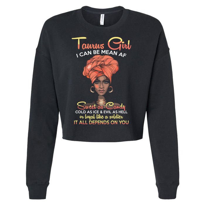 Taurus Queens Are Born In April 20 May 20 Gift Cropped Pullover Crew