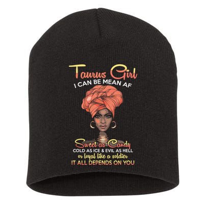Taurus Queens Are Born In April 20 May 20 Gift Short Acrylic Beanie