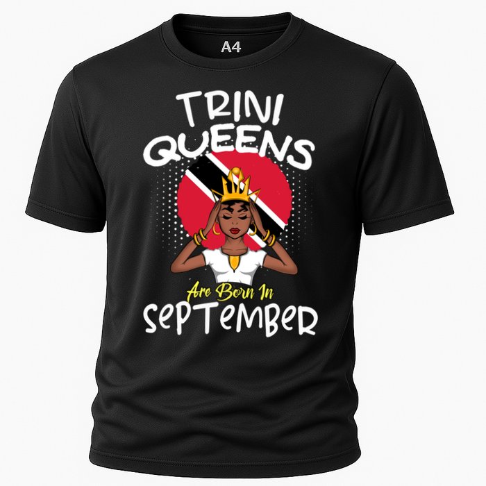 Trini Queens Are Born In September Gift Cooling Performance Crew T-Shirt