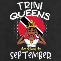 Trini Queens Are Born In September Gift Adult Drive Performance Visor