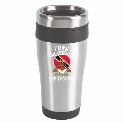 Trini Queens Are Born In September Gift 16oz Travel Tumbler