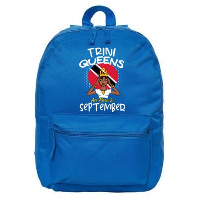 Trini Queens Are Born In September Gift 16 in Basic Backpack