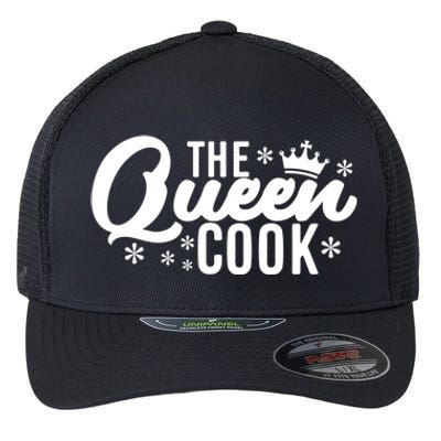 The Queen Cook Kitchen Meaningful Gift Flexfit Unipanel Trucker Cap