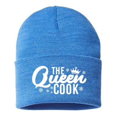 The Queen Cook Kitchen Meaningful Gift Sustainable Knit Beanie