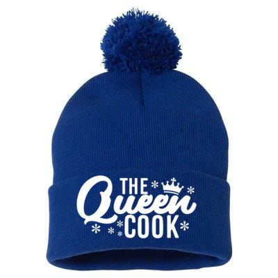 The Queen Cook Kitchen Meaningful Gift Pom Pom 12in Knit Beanie