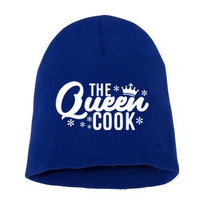 The Queen Cook Kitchen Meaningful Gift Short Acrylic Beanie