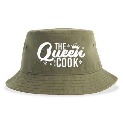 The Queen Cook Kitchen Meaningful Gift Sustainable Bucket Hat