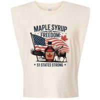Trump Q Canada 51st State Of Usa Garment-Dyed Women's Muscle Tee