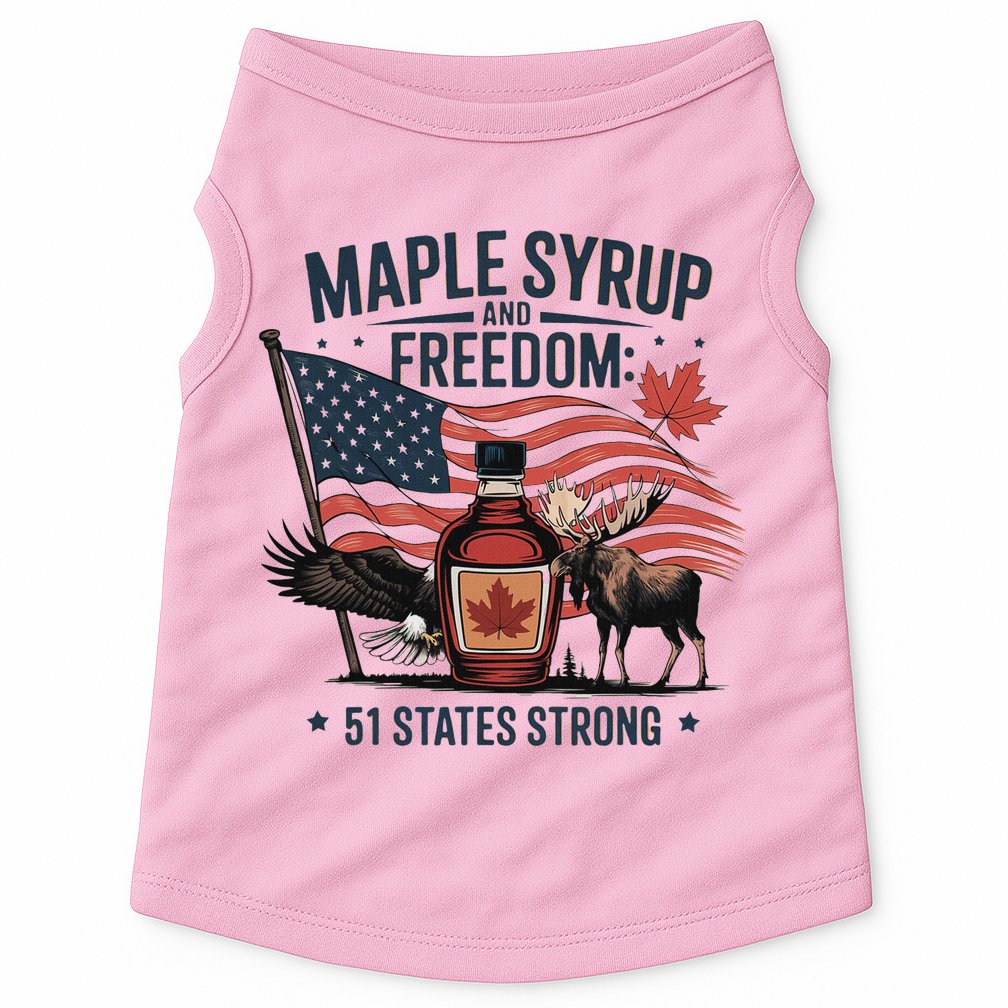 Trump Q Canada 51st State Of Usa Doggie Tank