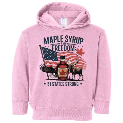 Trump Q Canada 51st State Of Usa Toddler Hoodie