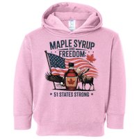 Trump Q Canada 51st State Of Usa Toddler Hoodie