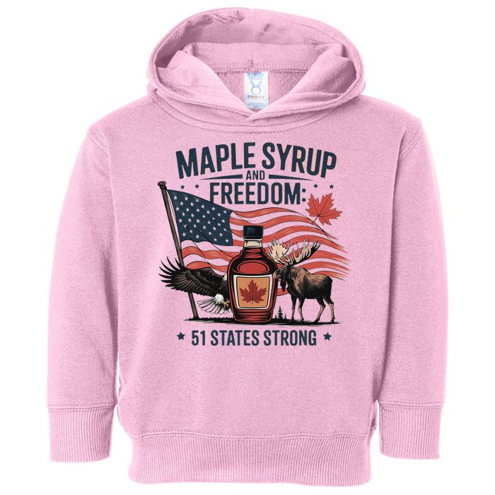 Trump Q Canada 51st State Of Usa Toddler Hoodie