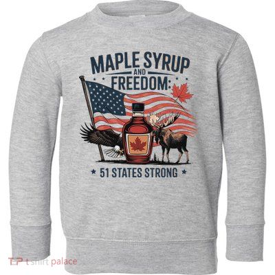 Trump Q Canada 51st State Of Usa Toddler Sweatshirt