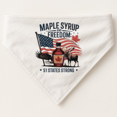 Trump Q Canada 51st State Of Usa USA-Made Doggie Bandana