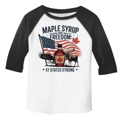 Trump Q Canada 51st State Of Usa Toddler Fine Jersey T-Shirt