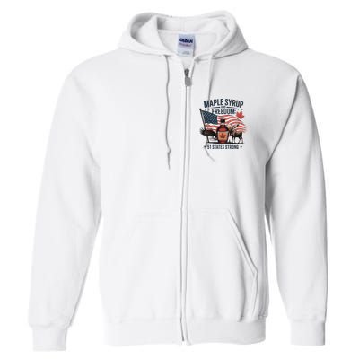 Trump Q Canada 51st State Of Usa Full Zip Hoodie