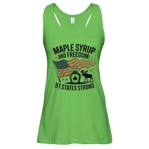 Trump Quote Canada 51st State Of Usa Ladies Essential Flowy Tank