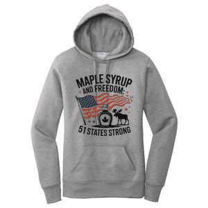 Trump Quote Canada 51st State Of Usa Women's Pullover Hoodie