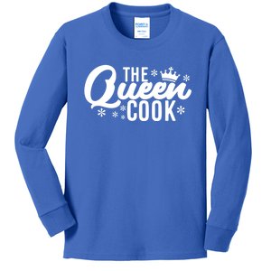 The Queen Cook Gift Kids Long Sleeve Shirt