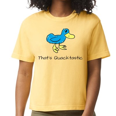 ThatS Quacktastic Funny Blue Duck Comfort Colors Boxy T-Shirt