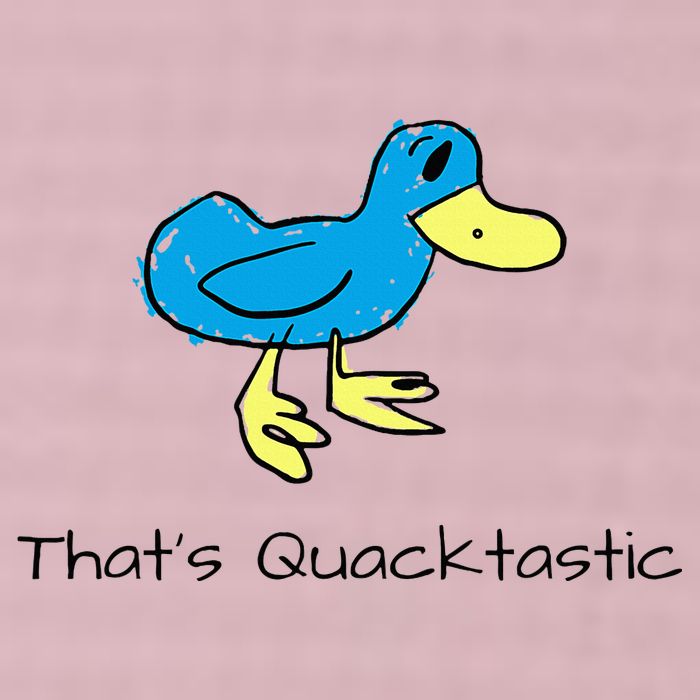 ThatS Quacktastic Funny Blue Duck 25L Jumbo Tote
