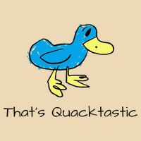 ThatS Quacktastic Funny Blue Duck Zip Tote Bag