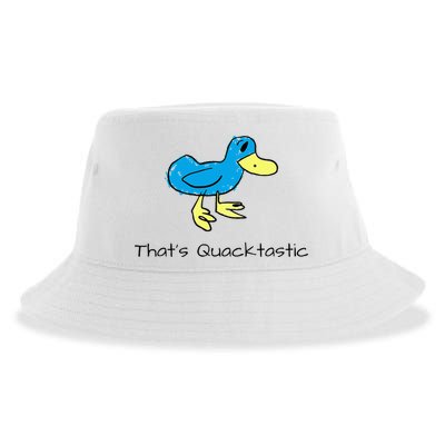 ThatS Quacktastic Funny Blue Duck Sustainable Bucket Hat