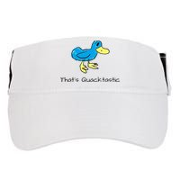 ThatS Quacktastic Funny Blue Duck Adult Drive Performance Visor
