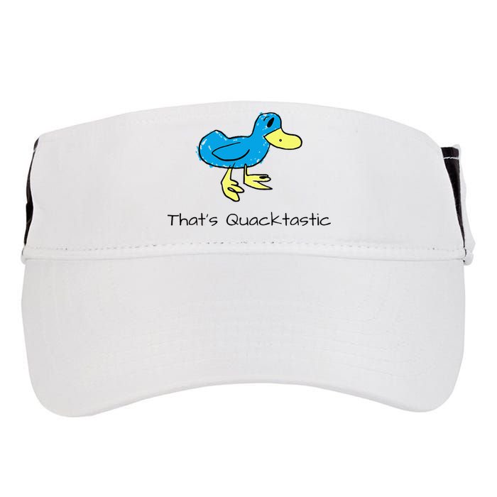 ThatS Quacktastic Funny Blue Duck Adult Drive Performance Visor