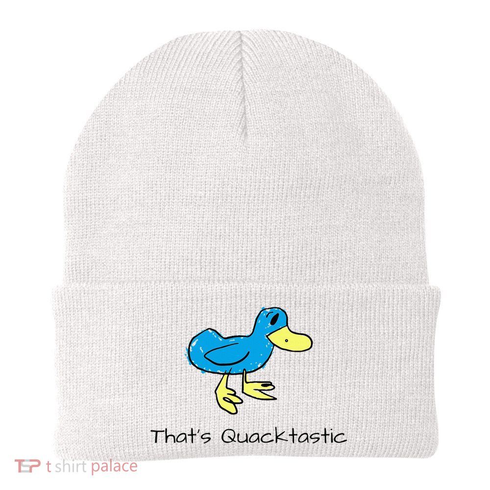ThatS Quacktastic Funny Blue Duck Beanie