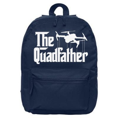 The Quadfather Funny Drone FPV Quadcopter Drone Pilot Dad 16 in Basic Backpack