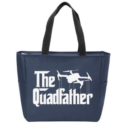 The Quadfather Funny Drone FPV Quadcopter Drone Pilot Dad Zip Tote Bag