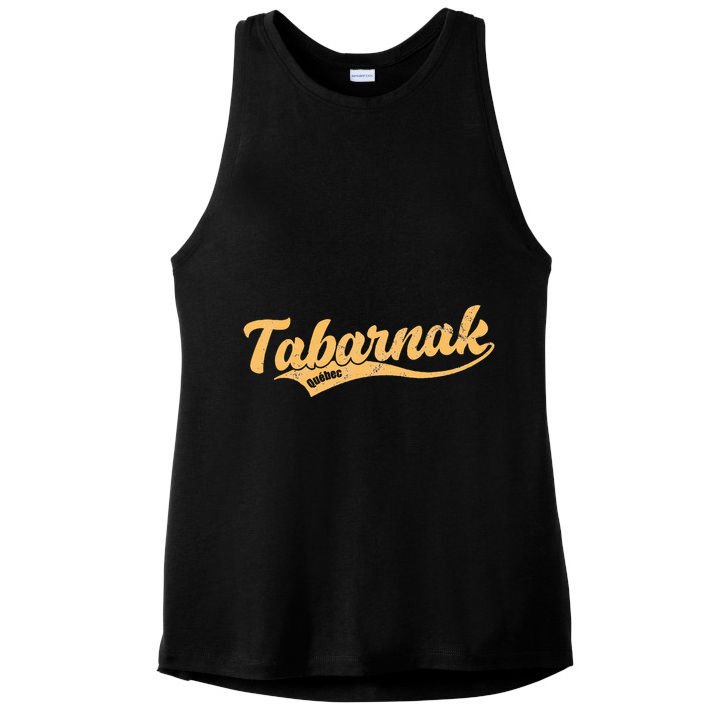 Tabarnak Quebec French Canadian Canada Profanity Sacre Cuss Ladies PosiCharge Tri-Blend Wicking Tank