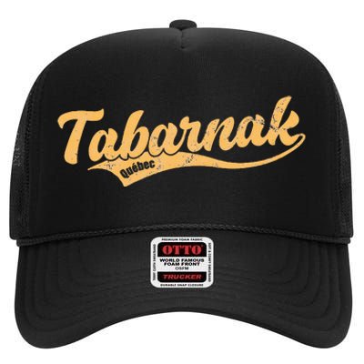 Tabarnak Quebec French Canadian Canada Profanity Sacre Cuss High Crown Mesh Back Trucker Hat