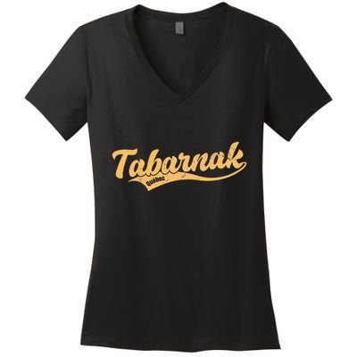 Tabarnak Quebec French Canadian Canada Profanity Sacre Cuss Women's V-Neck T-Shirt