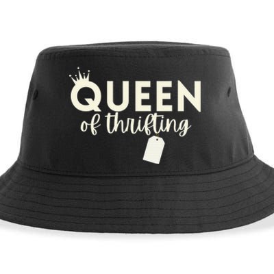 Thrifting Queen Garage Sale Picker Gift Thrift Shopper Sustainable Bucket Hat