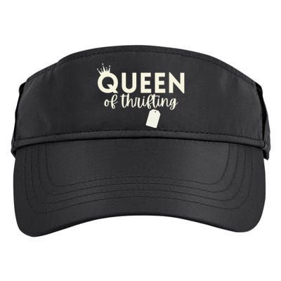 Thrifting Queen Garage Sale Picker Gift Thrift Shopper Adult Drive Performance Visor