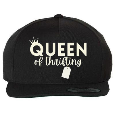 Thrifting Queen Garage Sale Picker Gift Thrift Shopper Wool Snapback Cap