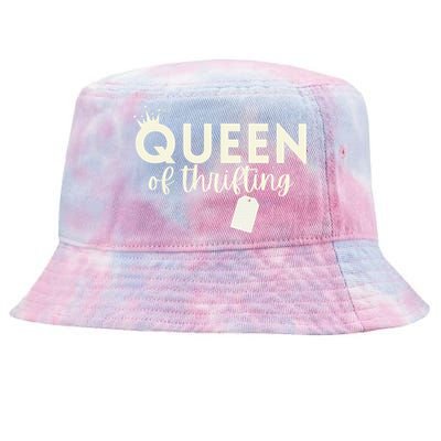 Thrifting Queen Garage Sale Picker Gift Thrift Shopper Tie-Dyed Bucket Hat