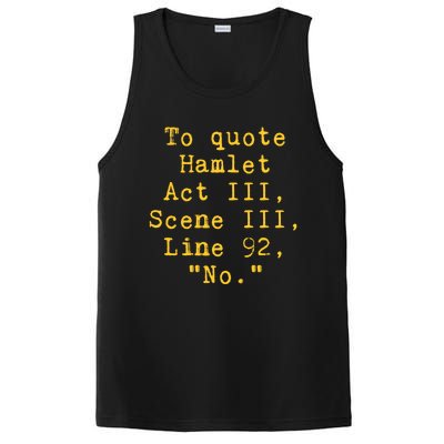 To Quote Hamlet Act Iii Scene Iii Line 92 No Funny Literary Gift PosiCharge Competitor Tank