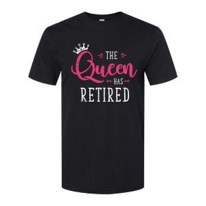 The Queen Has Retired Funny Retired Wo Gift Retirement Softstyle CVC T-Shirt