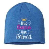 This Queen Has Retired Grandma Senior Retiree Retiret Gift Sustainable Beanie