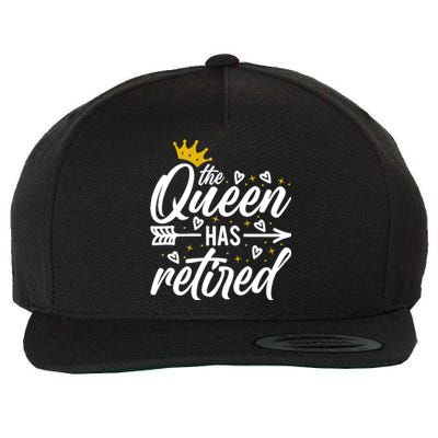 The Queen Has Retired Retirement For Mom Retiring Mom Wool Snapback Cap