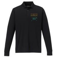 To Quote Hamlet Act Iii Scene Iii Line 87 No Performance Long Sleeve Polo