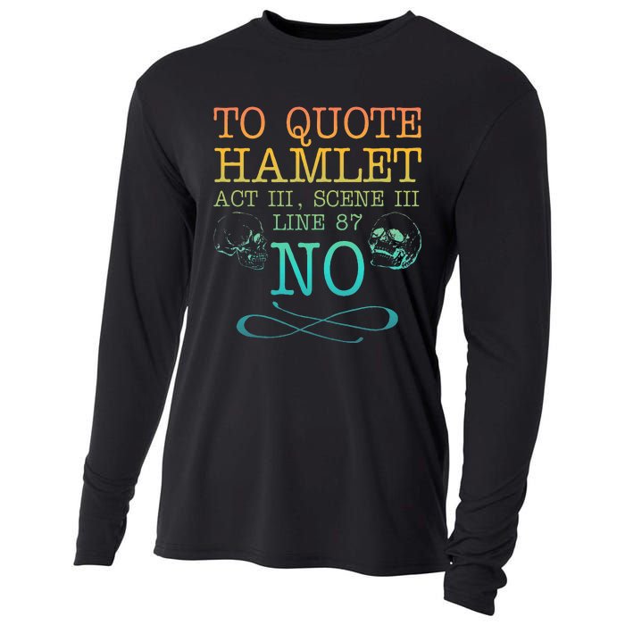 To Quote Hamlet Act Iii Scene Iii Line 87 No Cooling Performance Long Sleeve Crew