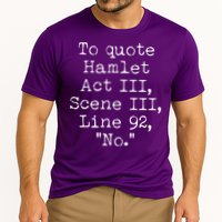 To Quote Hamlet Act III Scene III Line 92 No Performance Shirt